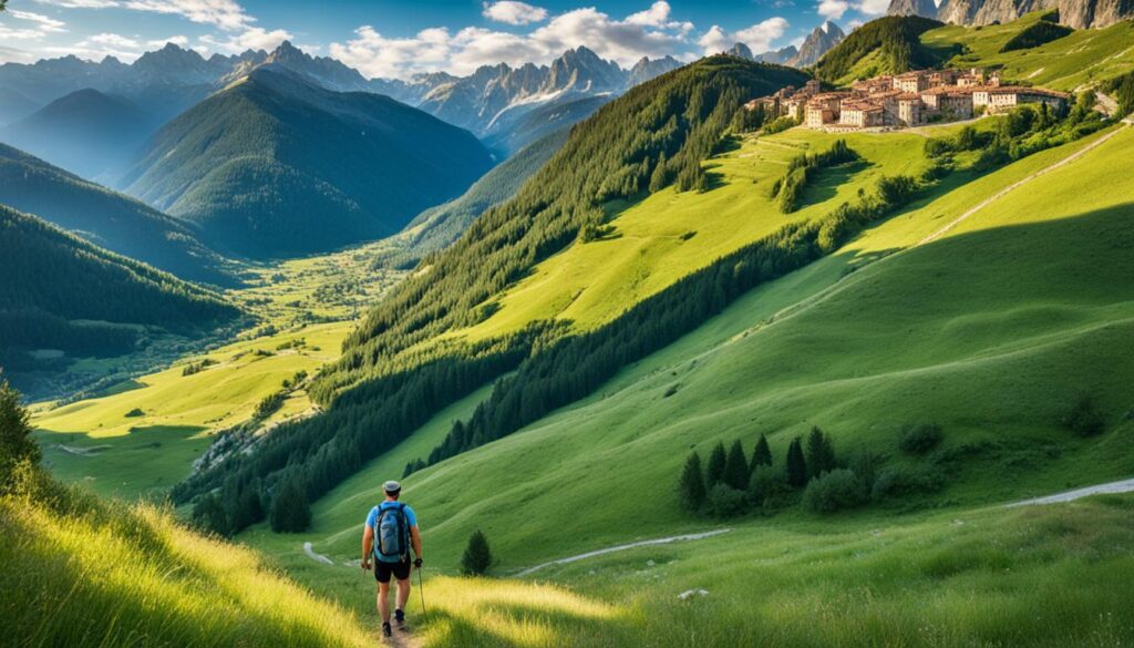 hiking in Italy